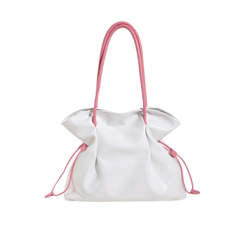 Wholesale PU Minimalist Drawstring Bucket Bags